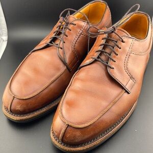 Allen Edmonds Stockbridge Split Toe Oxfords Men Size 9 1/2 Width Brown Leather